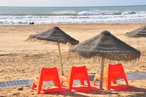 Summer beach scene — Stock Photo, Image