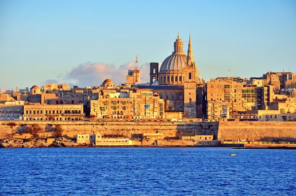 Skyline Валлетта, Мальта — стокове фото