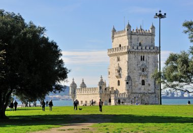 Belem tower and city park, Lisbon clipart