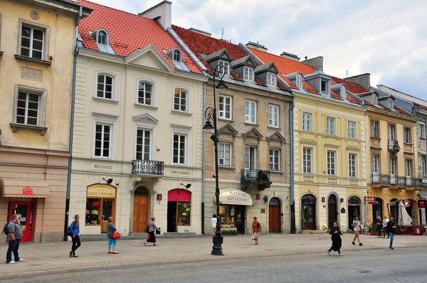 Ulica w Warszawie, Polska — Zdjęcie stockowe