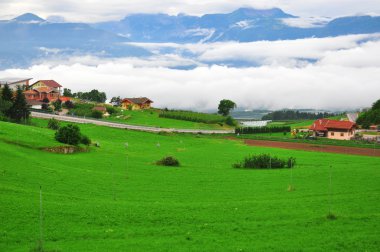 İtalya kırsal manzara