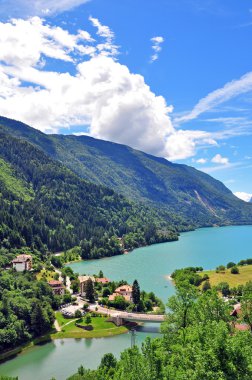 Molveno lake, İtalya