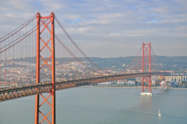 Bridge of 25th april in Lisbon — Stock Photo, Image