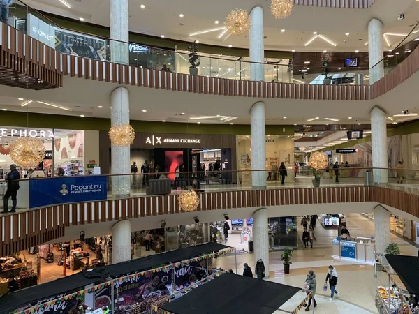 Yaroslavl Russia February 2022 Shopping Centre Interior Modern Architectural Details — Stock Photo, Image