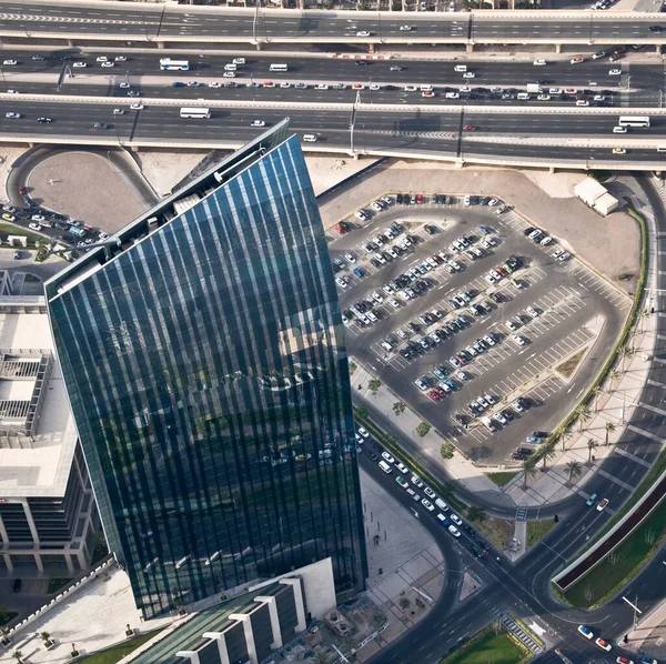 Vista Superior Arranha Céu Dubai — Fotografia de Stock