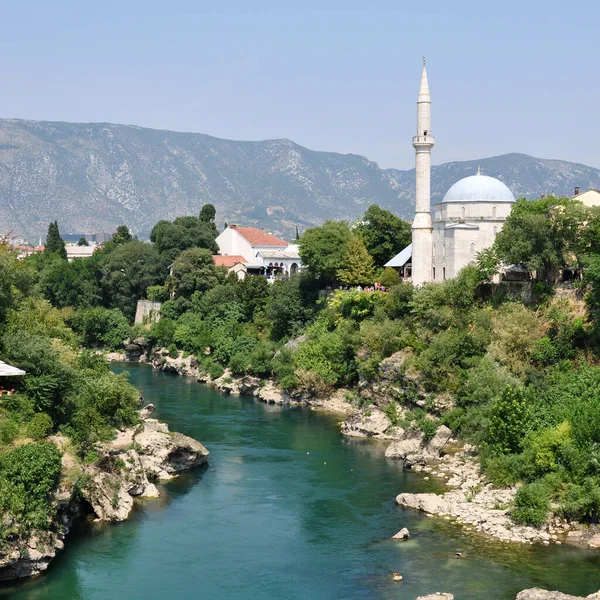 Città Mostar Paesaggio Bosnia Hercegoviza — Foto Stock