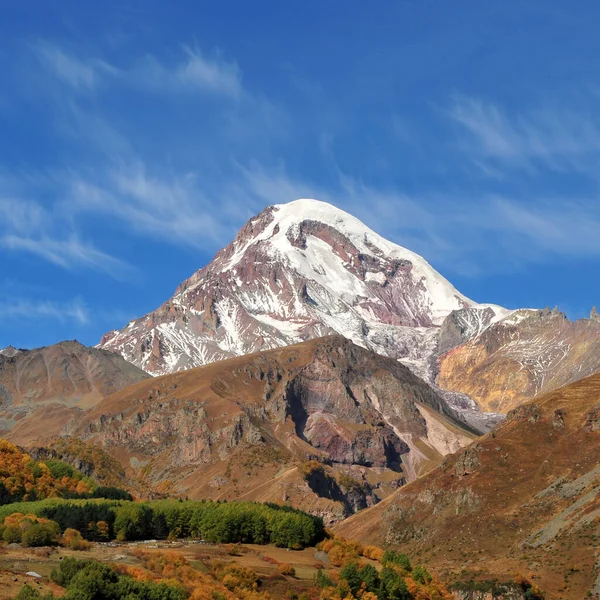 Krásný Vrchol Hory Kavkaz Rusko Gruzie — Stock fotografie