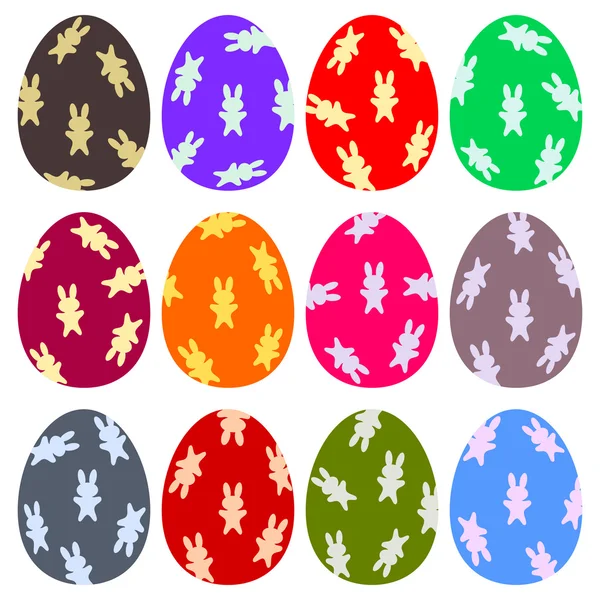 Huevos de Pascua — Vector de stock