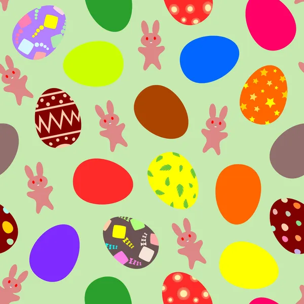 Seamless Easter Pattern — Stock Vector