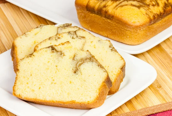 Pound Cake Slices — Stock Photo, Image