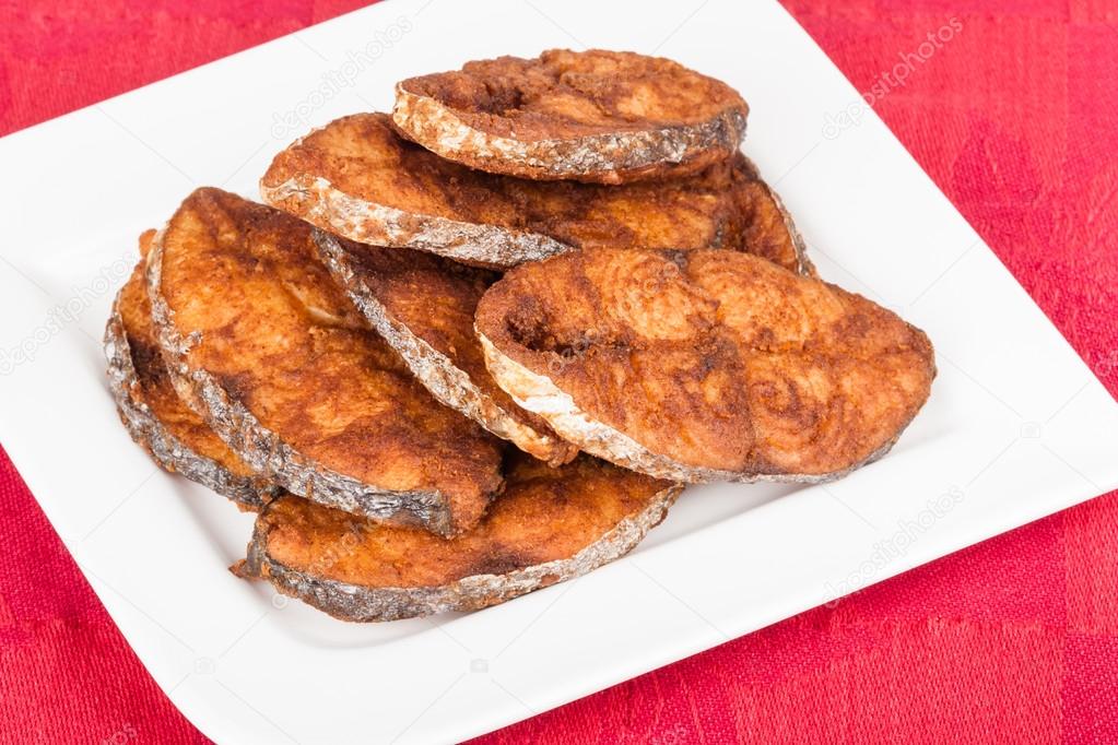 Seer Fish Fillets Fry — Stock Photo © solomonjee 43731069