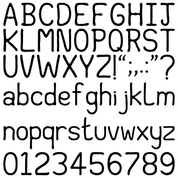 Handgeschreven lettertype — Stockvector