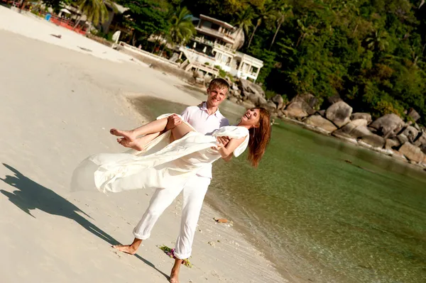 Love on the beach — Stock Photo, Image