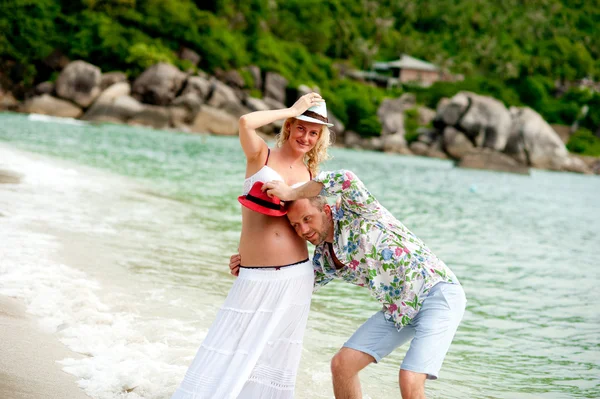 Love on the beach — Stock Photo, Image