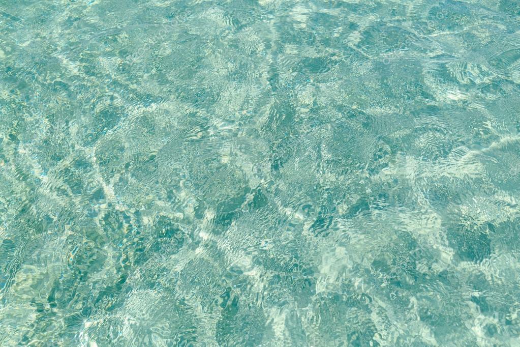 Fresh ocean turquoise clear gentle water background — Stock Photo