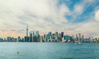 Toronto, Ontario, Kanada, merkez ada, Aug, 26, 2021, merkez adanın samimi manzarası Ontario gölü, Toronto kasabası, güzel manzara 