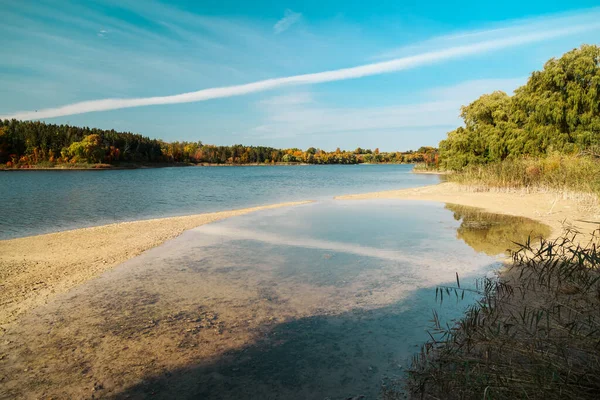 Milton Ontario Kanada Schöner Miltonsee Traumhafte Landschaft Sonnigen Herbsttagen — Stockfoto