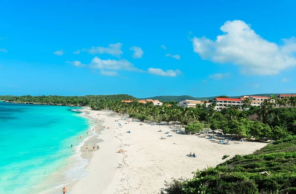 Holguin Prowincja Kuba Esmeralda Majestatyczny Szeroki Otwarty Oszałamiający Zapraszając Plażę — Zdjęcie stockowe