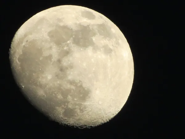 Moon i negev-öknen Stockfoto