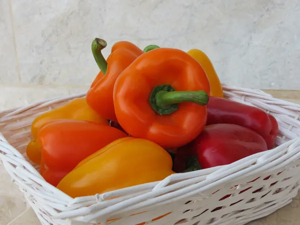 Bulgarian sweet peppers — Stock Photo, Image