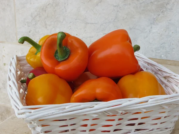 Bulgarian sweet peppers — Stock Photo, Image