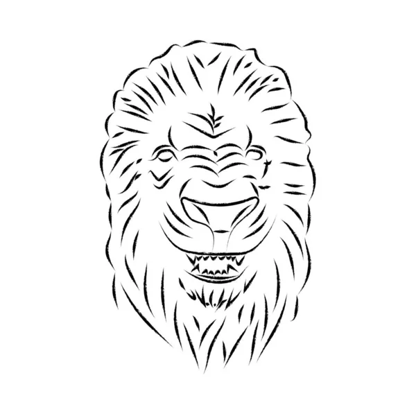 Lwia Głowa Posąg Wektorowe Antyczne Logo Starożytne Elementy Stylu Greckiego — Wektor stockowy
