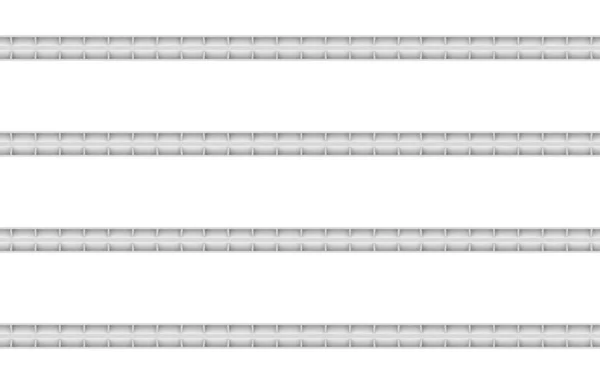 Rendering Modern Light Minimal Horizontal Panel Plate Corner Wall Design — Stock Photo, Image