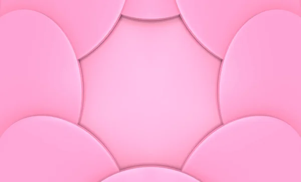Рендеринг Мягкие Розовые Плиты Пустым Пространственным Фоном — стоковое фото