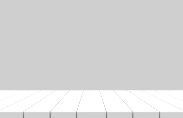 Рендеринг Пустая Монтажная Панель Белого Цвета Серым Фоном Стены — стоковое фото