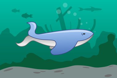 Denizin dibindeki Balık