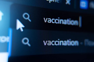 Ekrandaki yazıt aşısı.