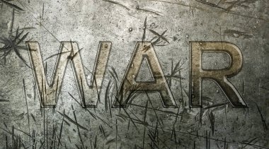 Metal arka plandaki yazıt savaşı..