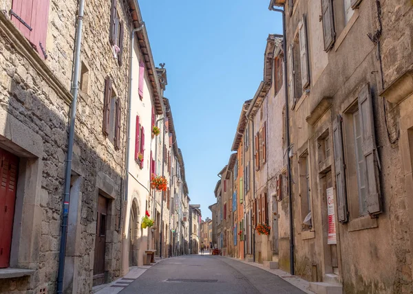 Barre Des Cevennes France August 2021 Perspective Main Street Small — Zdjęcie stockowe