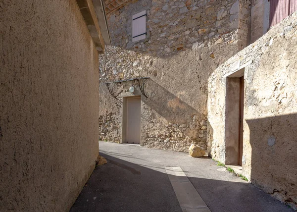 Old Street Village Gruissan Southern France Stone Beige Colored Walls — Photo