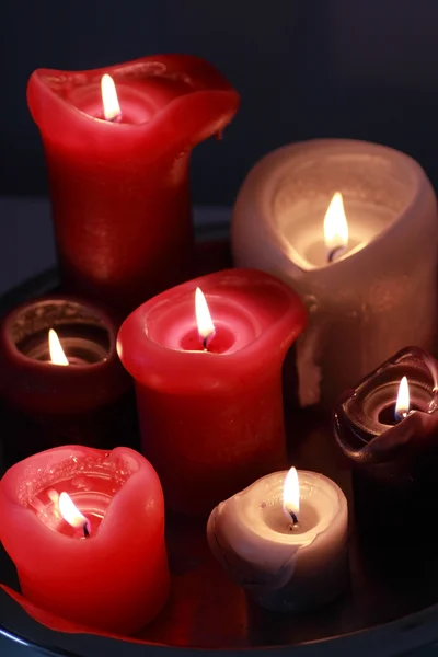 Burning candles — Stock Photo, Image