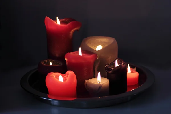 Burning candles — Stock Photo, Image