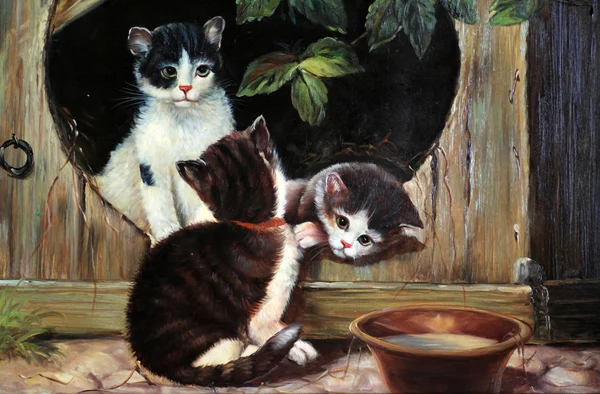 Cats painting