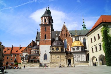 Wawel Kalesi ve krakow Polonya catedral