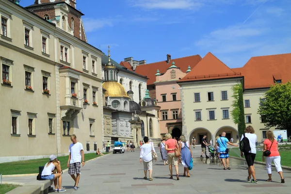 Zamek Królewski na Wawelu i catedral w Krakowie — Zdjęcie stockowe