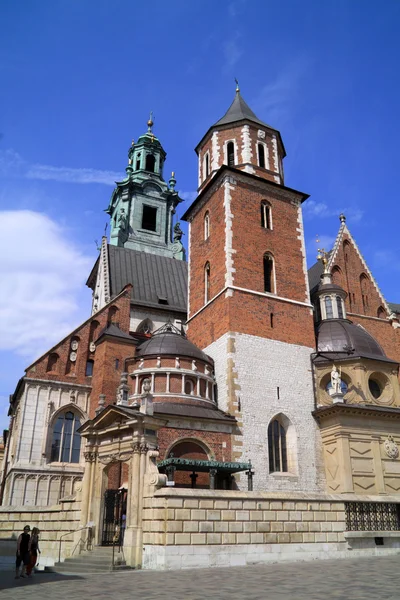 Castillo de Wawel y catedral en Cracovia Polonia — Foto de Stock