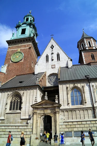 Castillo de Wawel y catedral en Cracovia Polonia — Foto de Stock