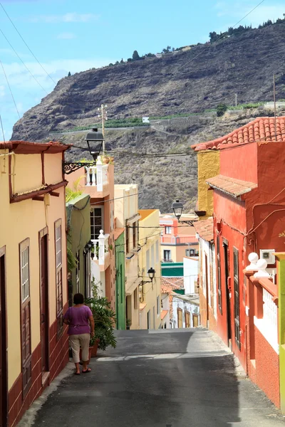 Straat op het Canarische eiland la palma — Stockfoto