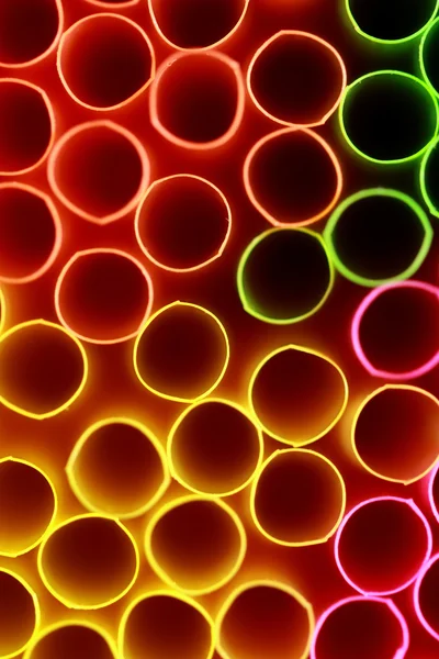 Plastic straws to drink — Stock Photo, Image