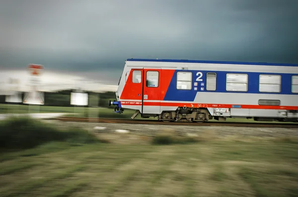 รถไฟในการเคลื่อนไหว 003 — ภาพถ่ายสต็อก