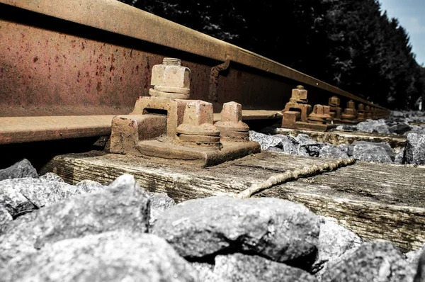 Railroad Track details 005-130509 — Stock Photo, Image