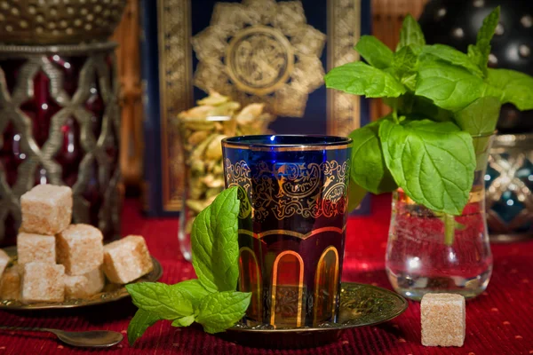 Arabská mátový čaj — Stock fotografie
