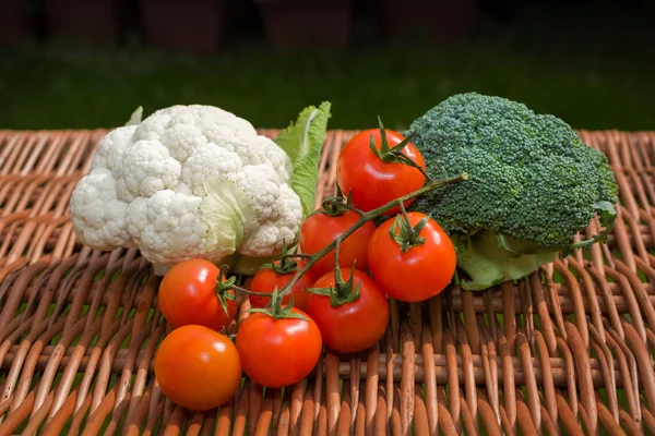 Coliflor y brócoli — Foto de Stock