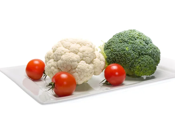 Bloemkool en broccoli — Stockfoto
