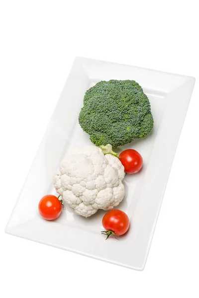 Bloemkool en broccoli — Stockfoto