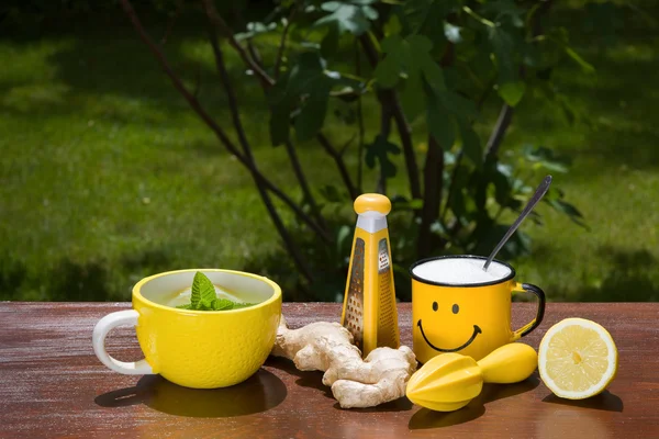 Ginger tea — Stock Photo, Image